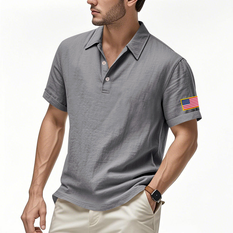 Men's Linen Shirt Short Sleeve | Lightweight Airy Summer Shirt