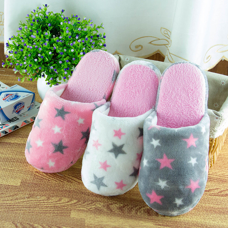 Five. The new cashmere love heart cotton slippers, indoor slippers 4.5 yuan Cixi cotton slipper factory wholesale
