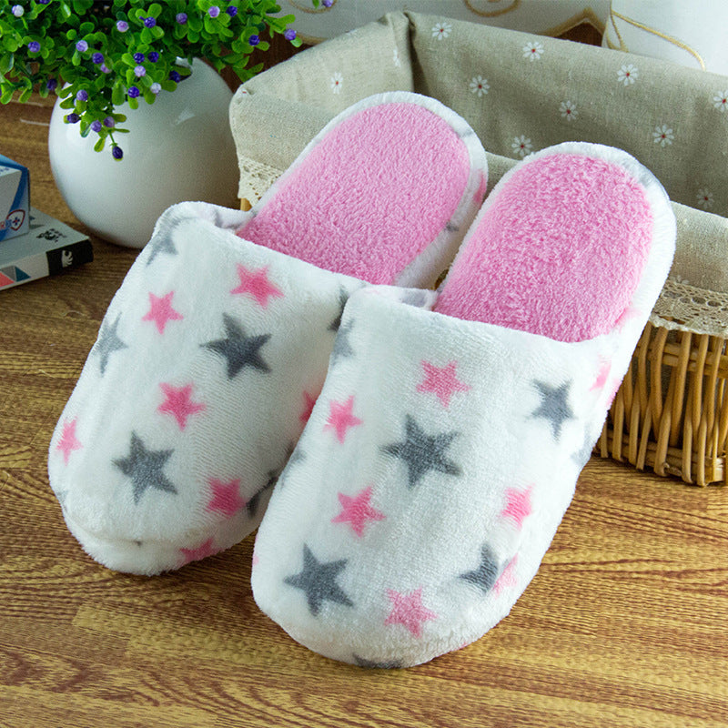 Five. The new cashmere love heart cotton slippers, indoor slippers 4.5 yuan Cixi cotton slipper factory wholesale