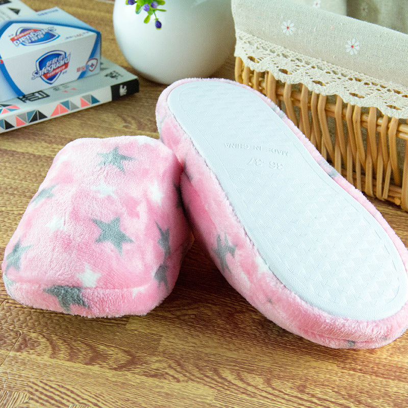 Five. The new cashmere love heart cotton slippers, indoor slippers 4.5 yuan Cixi cotton slipper factory wholesale