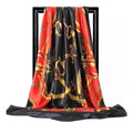 Women's Scarf Chain Design Silk Foulard Bag Accessory