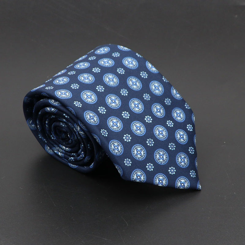 Men's Silk Tie Bohemian 7.5 cm Soft Elegant Modern