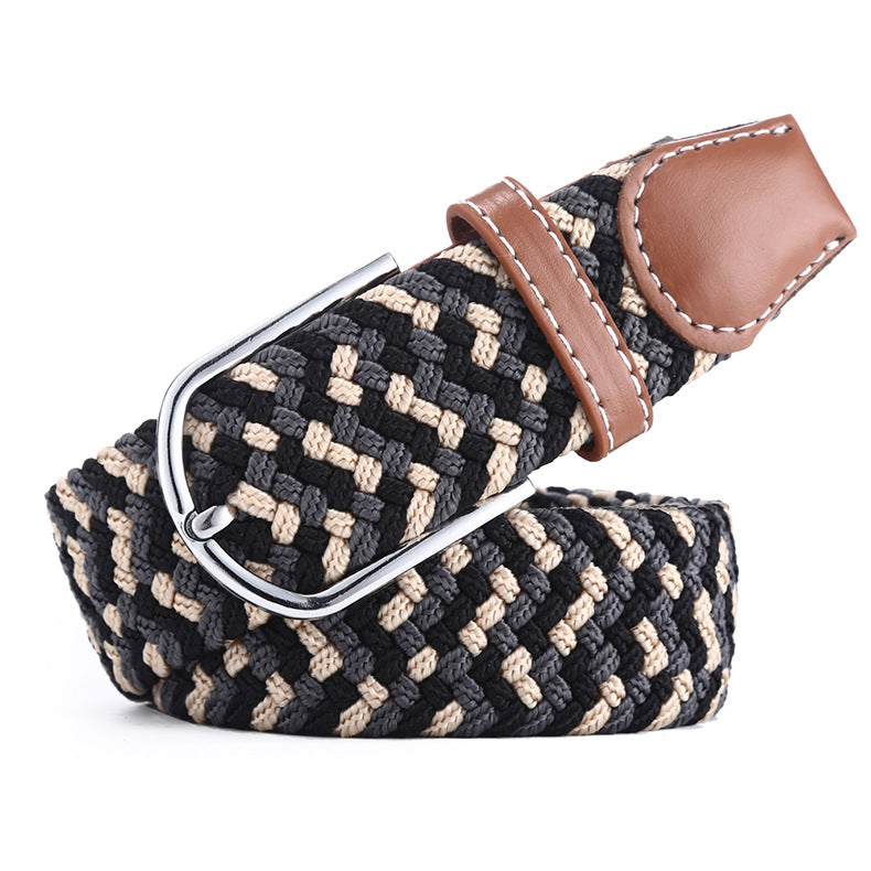 Canvas Stretch Belt Unisex | Woven Adjustable Durable Everyday