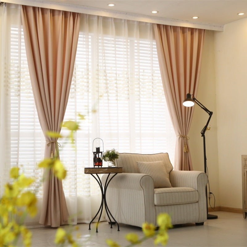 Velvet Linen Curtain | elegant modern blackout living style
