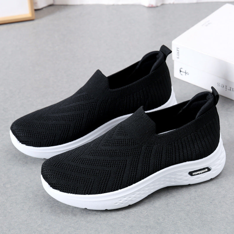 Damen Mesh Slip-On Sneaker – Bequeme Sockenschuhe Freizeit