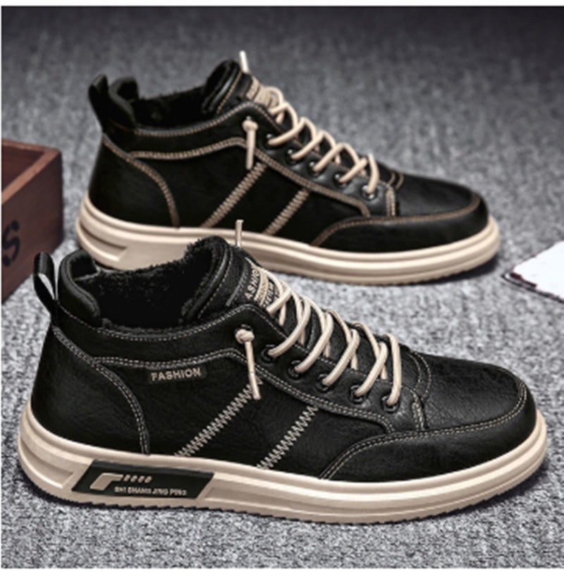Warm Men's Suede Sneakers | Comfortable Lined Trendy Shoes