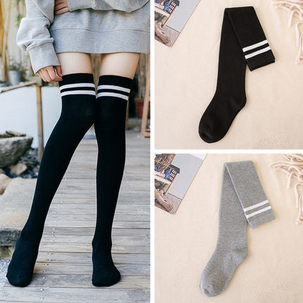 Women's Knee-High Cotton Socks | Korean Style Winter Socks