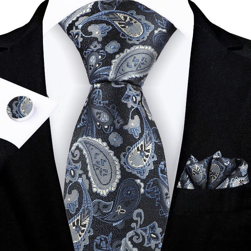 Tie Paisley Jacquard Embroidered Elegant Men's Premium