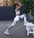 Reflective Yoga Leggings for Women | High Waist Sports Pants