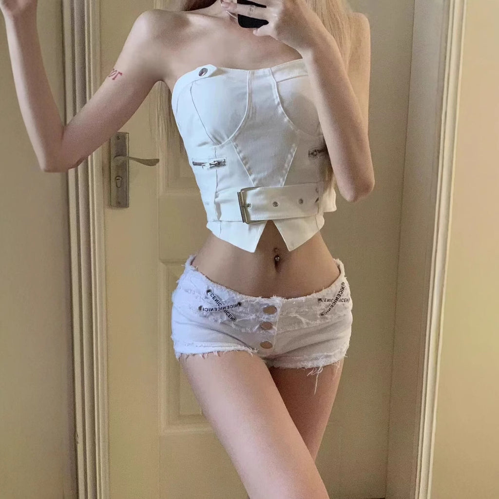 Women's Denim Shorts | Minimalist Summer Shorts