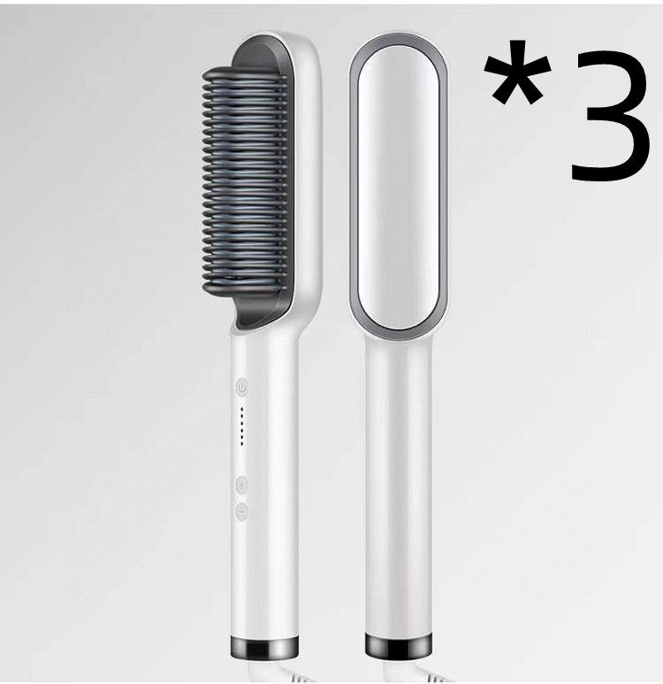2-in-1 Glättungsbürste & Lockenstab – Ionen Haarstyler Elektrisch
