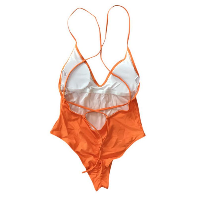 Elegant Women's Solid Color Monokini – Figure-Shaping Swimsuit