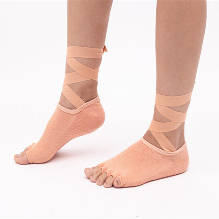 Damen Yoga Zehensocken Offen – Rutschfeste Five Finger Socken