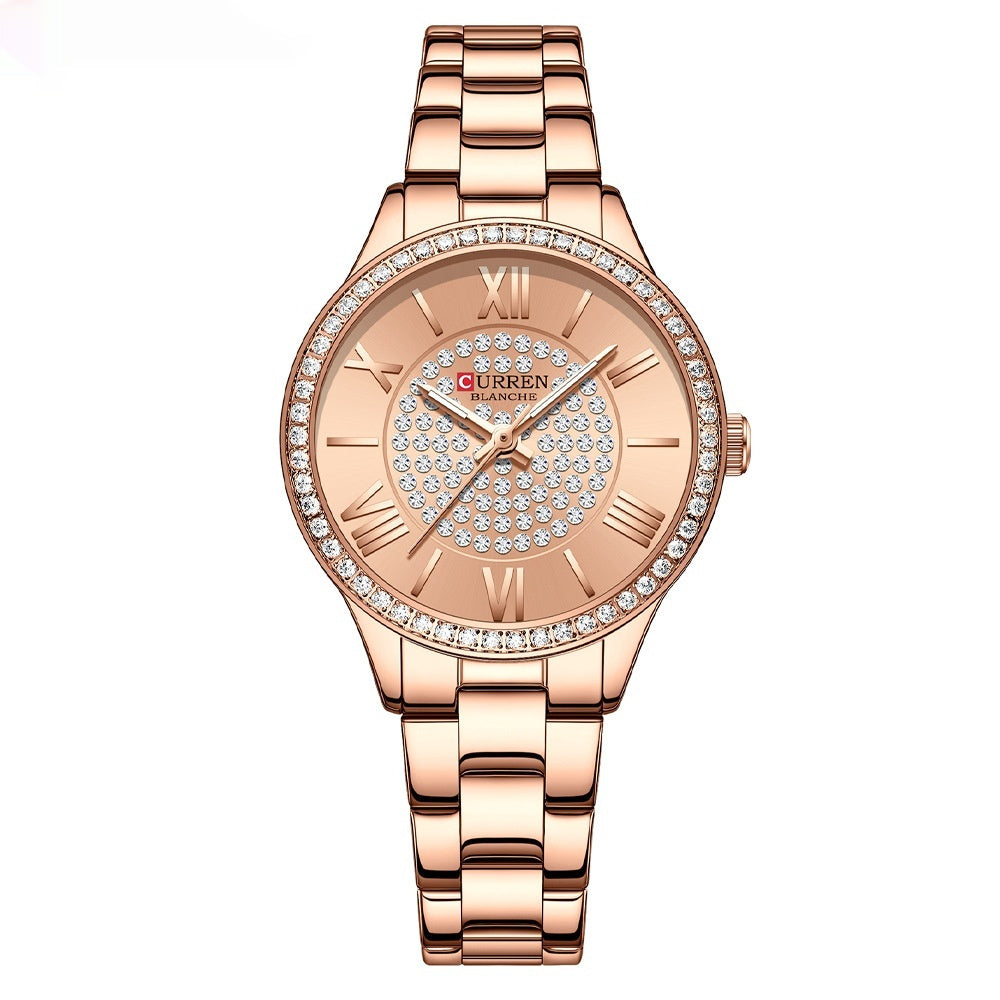 Ladies' Quartz Watch Waterproof with Small Dial – Elegant Watch