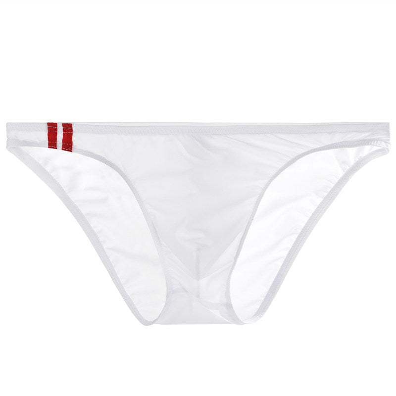 Men's Ice Silk Low Waist Briefs | Transparent Breathable Ultra-Thin Underwear