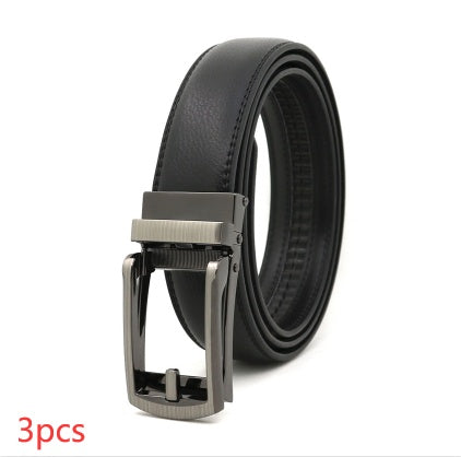 Men's Automatic Leather Belt | Elegant Holeless Belt