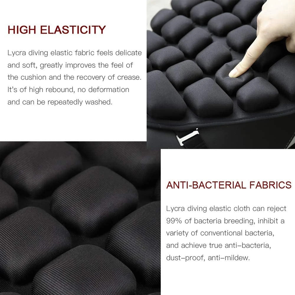 Motorcycle Airbag Seat Cushion 3D | Comfort Shock Absorption Universal