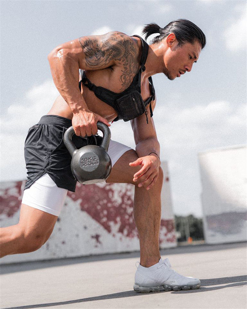 Men's 2-in-1 Running Shorts – Summer Sports Fitness Shorts
