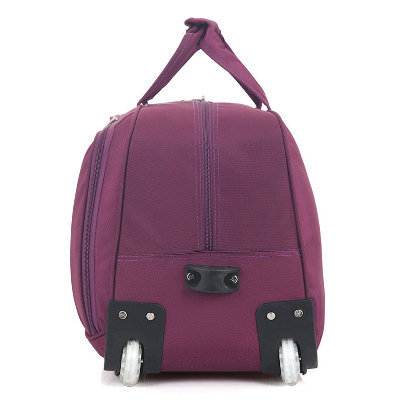 Oxford Fabric Folding Trolley Travel Bag – Lightweight Luggage