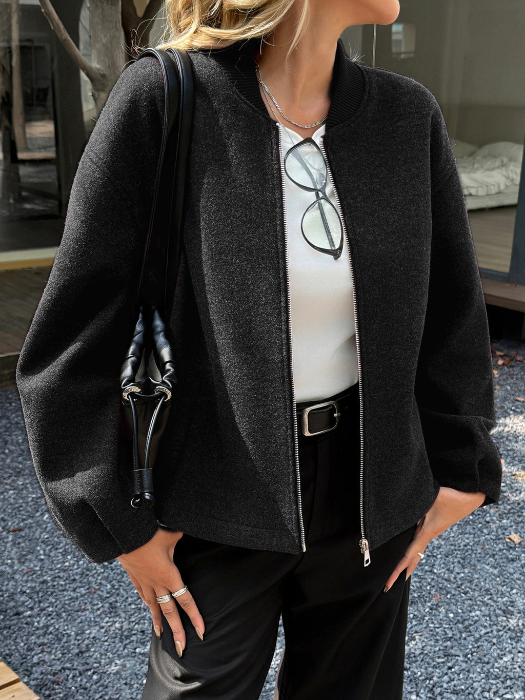 Women's Long-Sleeved Jacket Casual Elegant | Modern Leisure Coat