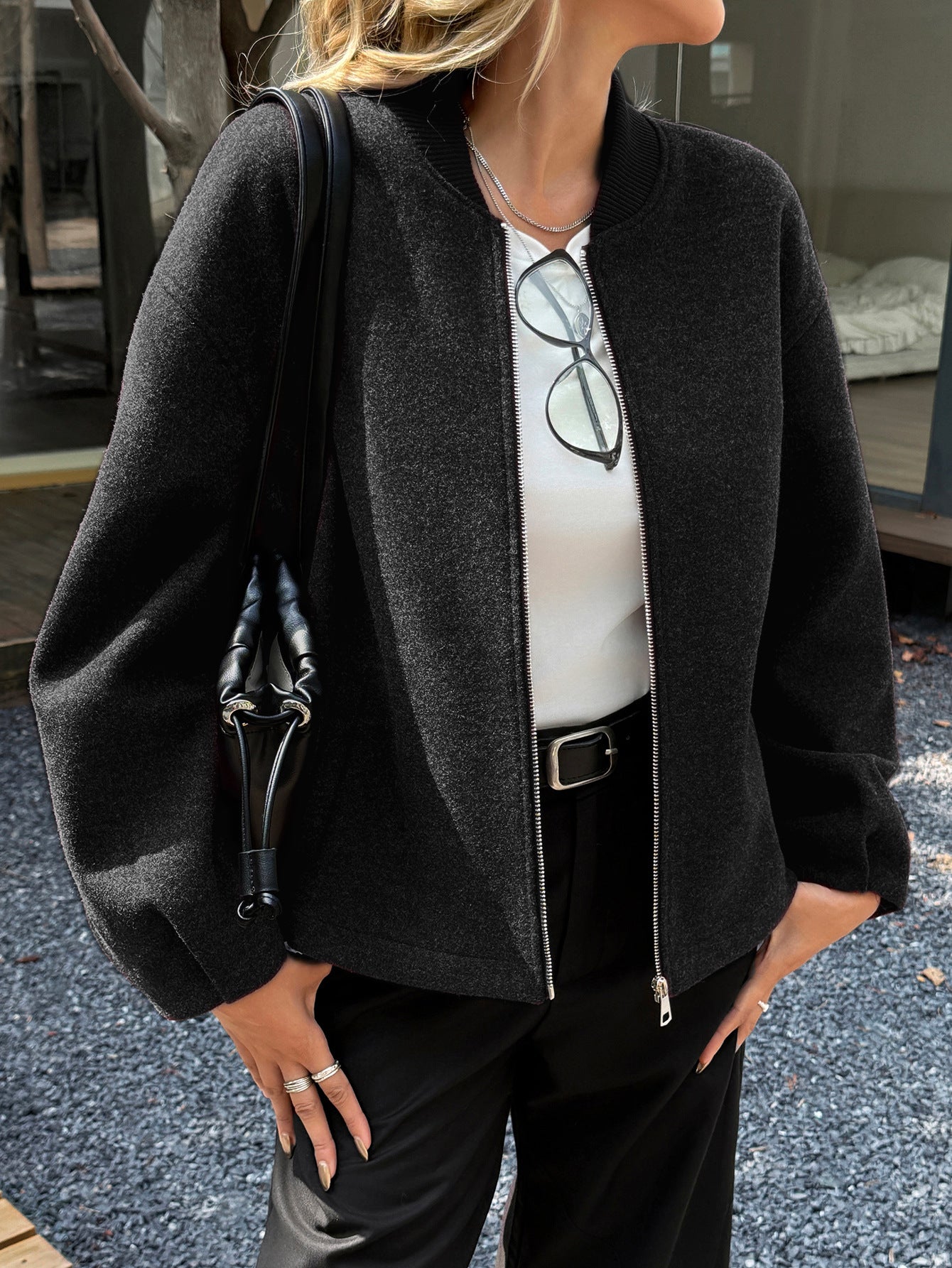 Damen Langarmjacke Casual Elegant | Moderner Freizeit Mantel