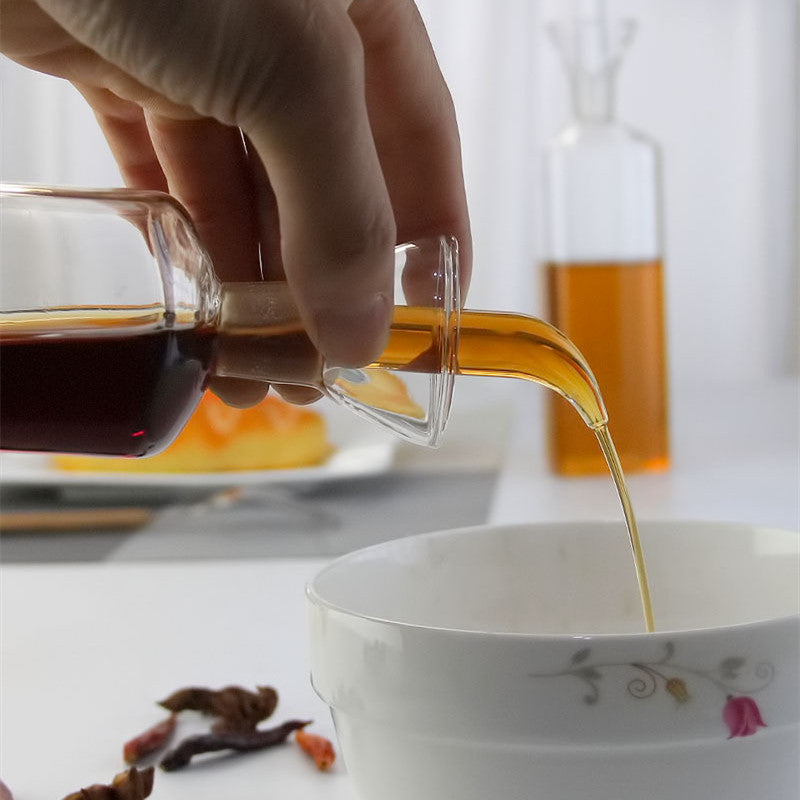 Glass oil dispenser square | Buy transparent kitchen oil bottle