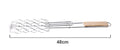 BBQ Grill Tongs with Wooden Handle – Premium Grilling Clip for Meat & Vegetables