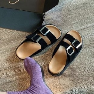 Women's Mules Comfortable Summer Slippers Buckle Lightweight | Comfort