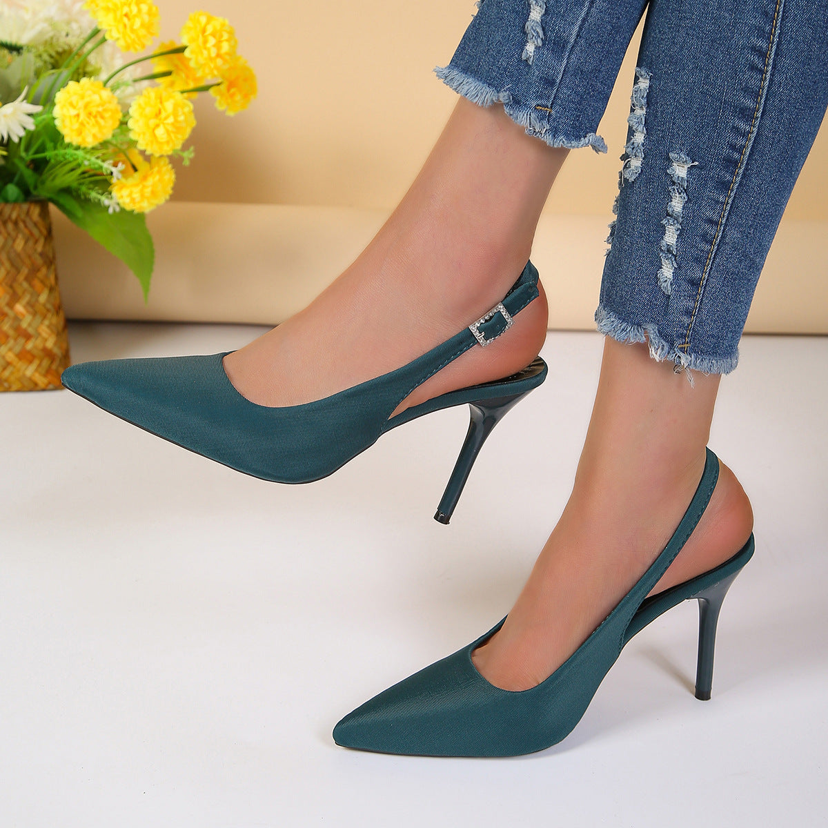 Women's Stiletto Sandals Pointed Buckle | Sexy Summer High Heels