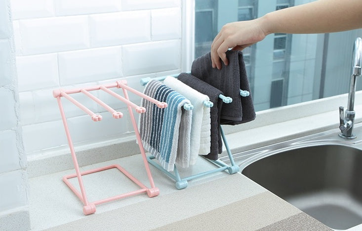 Foldable Kitchen Organizer | Space-Saving Dishcloth Holder