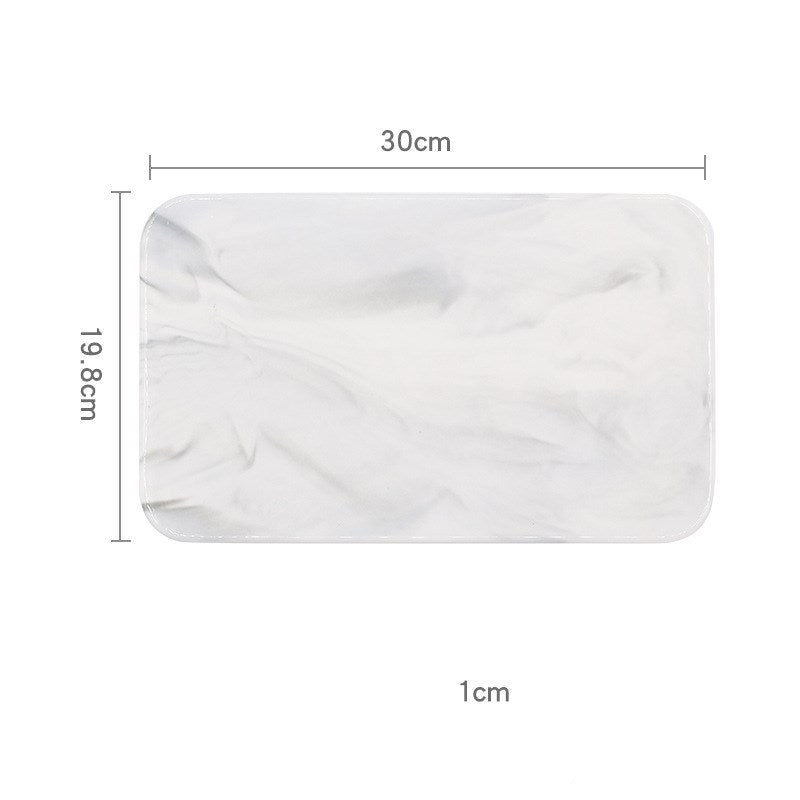 Nordic Marble Ceramic Tray – Elegant Serving Platter Premium