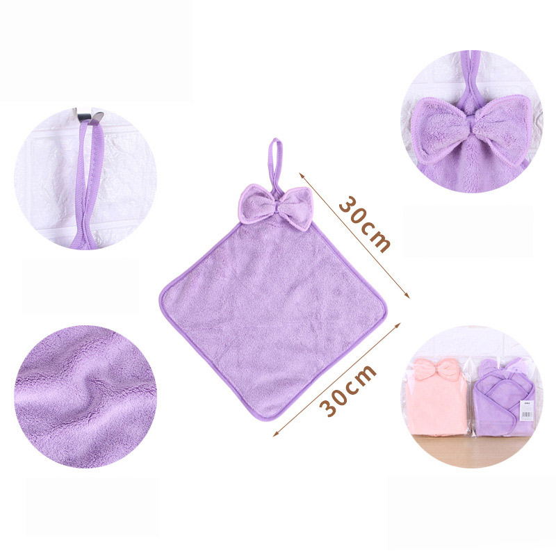 Korallenfleece Handtuch | Weich saugstark mit Schleife kaufen