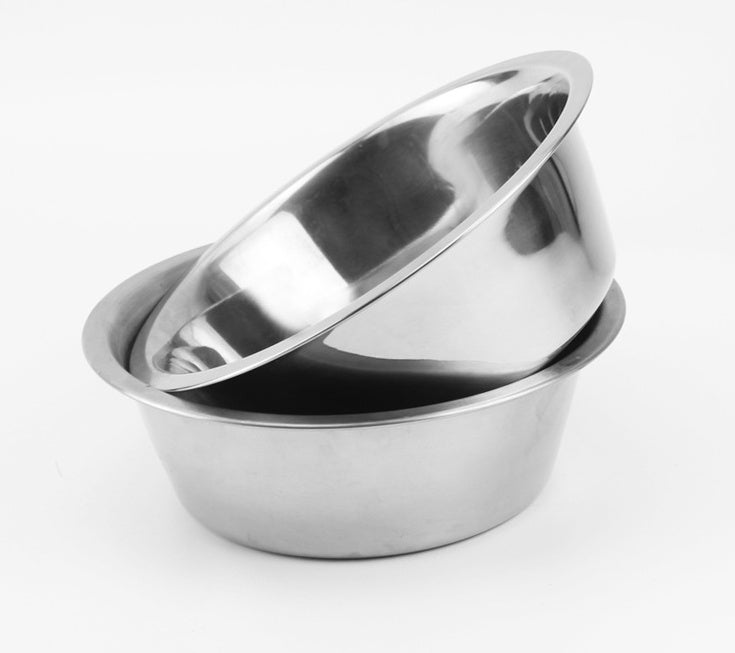 Stainless Steel Pet Bowl Dog Cat | robust hygienic non-slip
