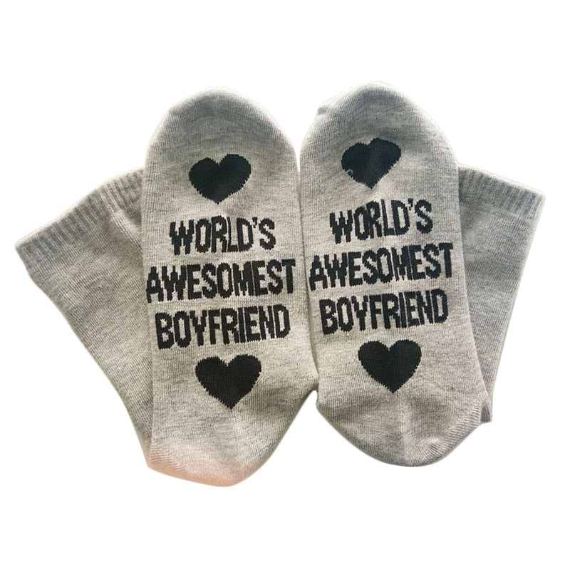 Unisex Fun Socks Cotton | Valentine's Day Couple Socks