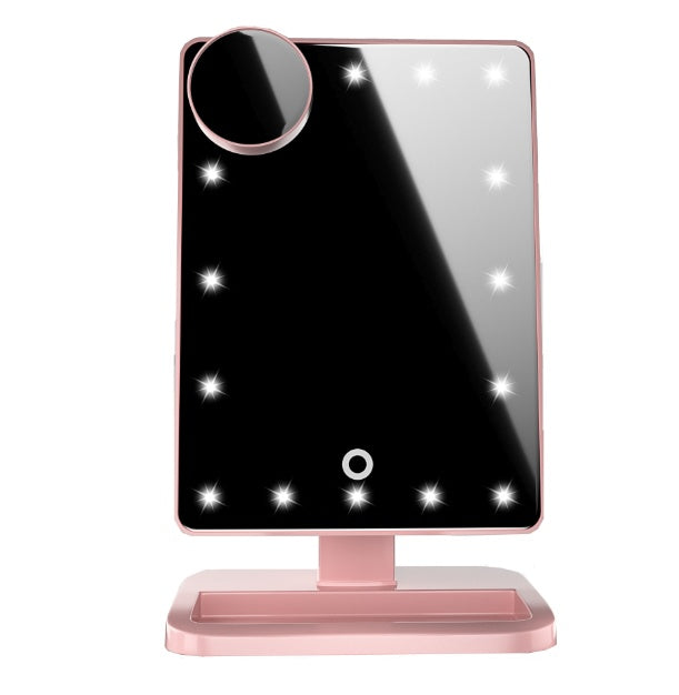 LED Makeup Mirror with Bluetooth Speaker - Touch Beauty Mirror 10X