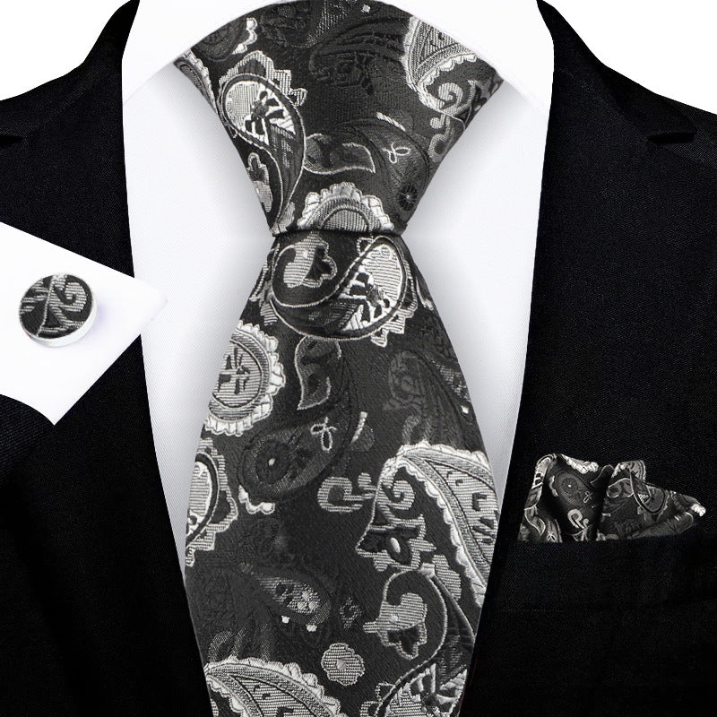 Tie Paisley Jacquard Embroidered Elegant Men's Premium
