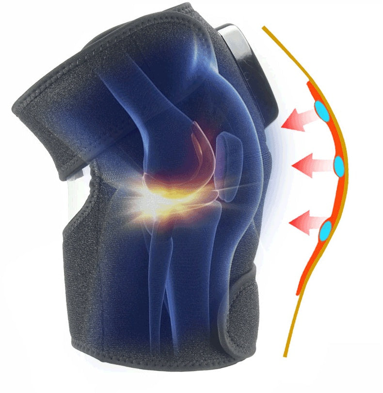 Electric Infrared Knee Brace with Massage - Vibration | Heat Therapy for Knees, Elbows & Joints
