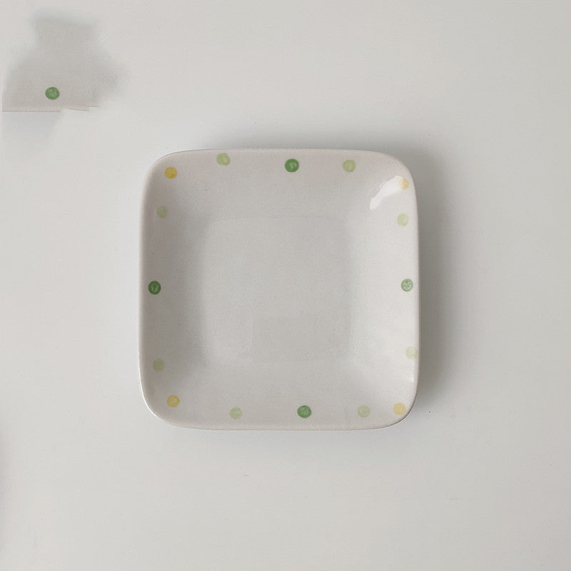 Keramik Teller Set oval | Frühstück Dessert Teller modern Design