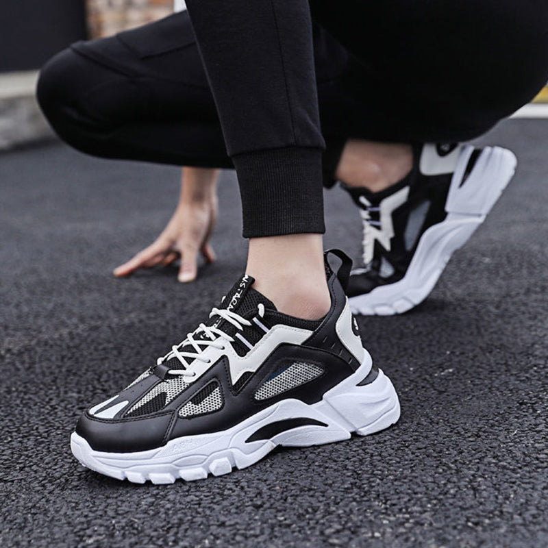 Men's White Non-Slip Running Walking Athletic Shoes