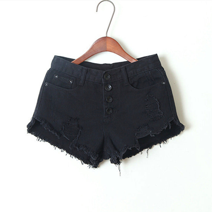 Women's High Waist Denim Shorts Summer Fashionable and Comfortable