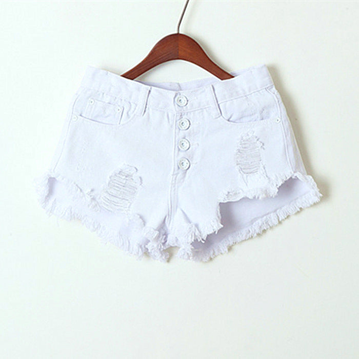Women's High Waist Denim Shorts Summer Fashionable and Comfortable