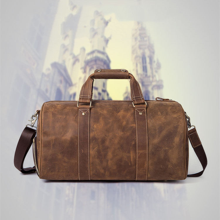 Herren Reisetasche Crazy Horse Leder – Vintage Premium Weekender