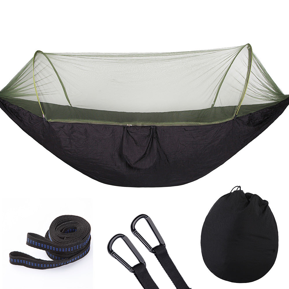 Automatic Camping Hammock with Mosquito Net | Ultralight Double Outdoor Travel Hammock