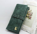 Women's Nubuck Leather Wallet | Elegant Zip Purse