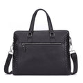Men's Genuine Leather Briefcase 14 Inch – Business Laptop Bag Made of Cowhide Leather