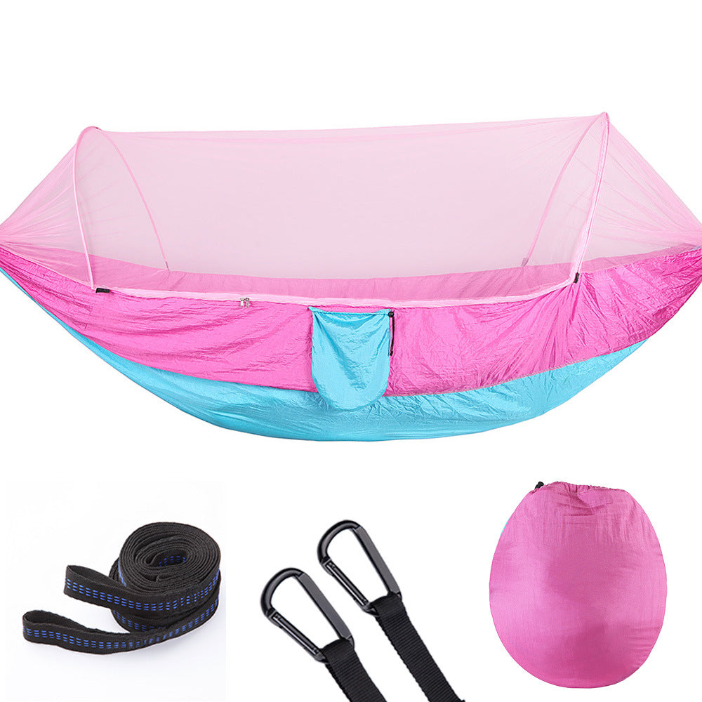 Automatic Camping Hammock with Mosquito Net | Ultralight Double Outdoor Travel Hammock