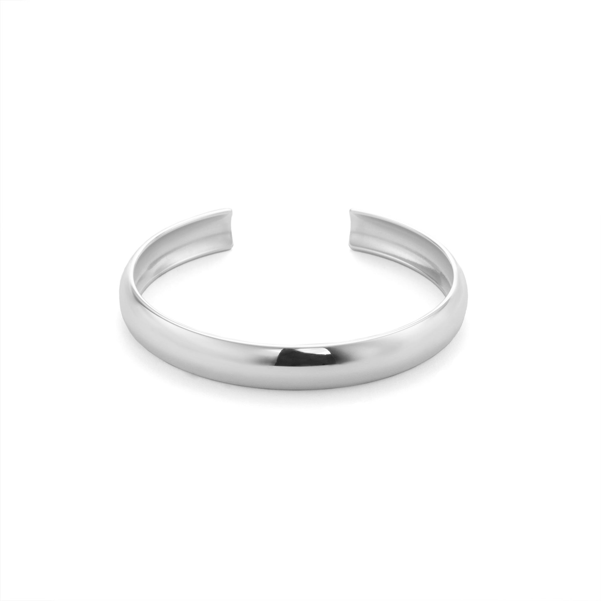 Women's titanium steel bracelet with finely polished surface