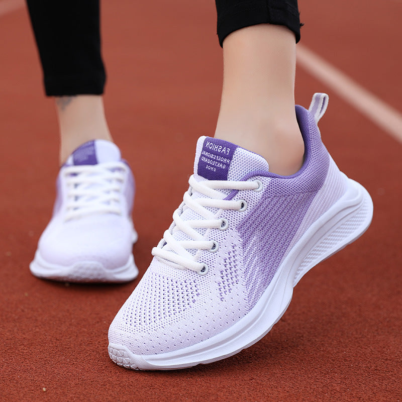 Damen Mesh Sneaker Modisch | Atmungsaktive Freizeitschuhe