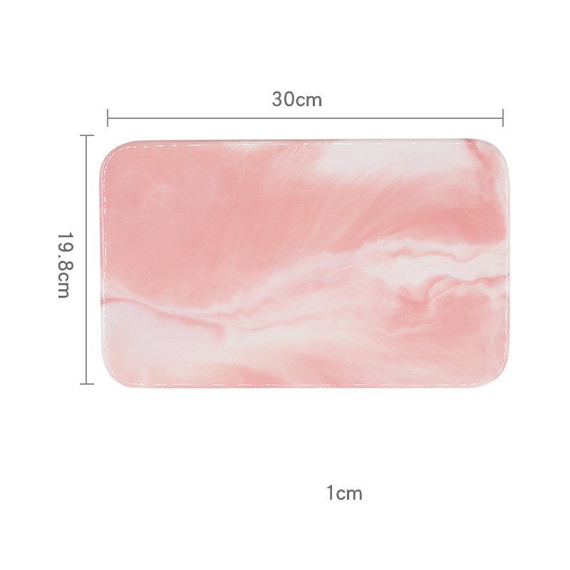 Nordic Marble Ceramic Tray – Elegant Serving Platter Premium
