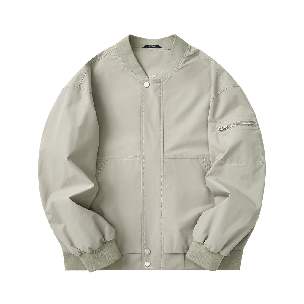 Men's Plain Spring Jacket – Fashionable Casual Transitional Jacket